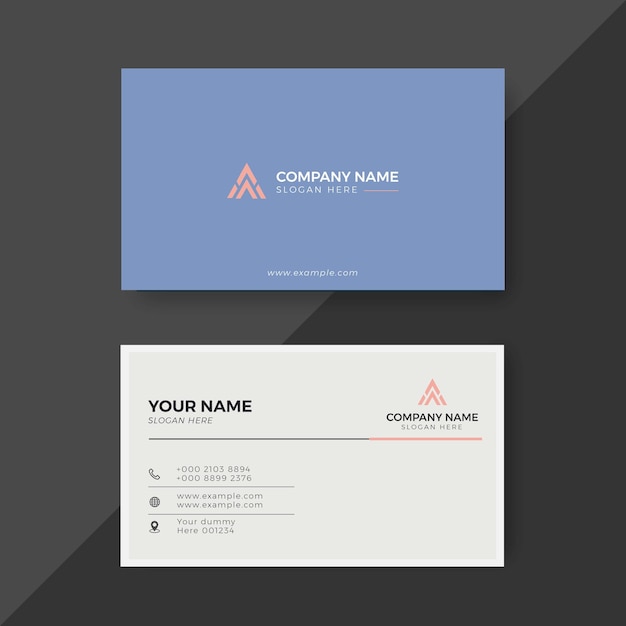 Modern professional business card premium vector