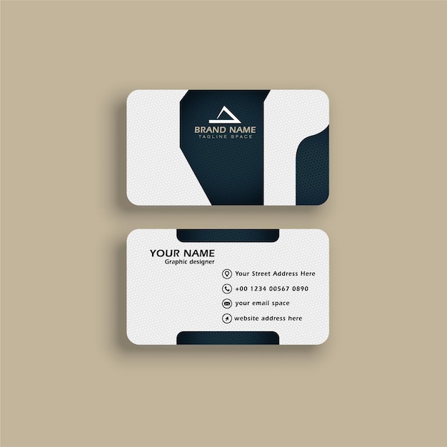 Modern professional business card template design visiting card for corporate identity