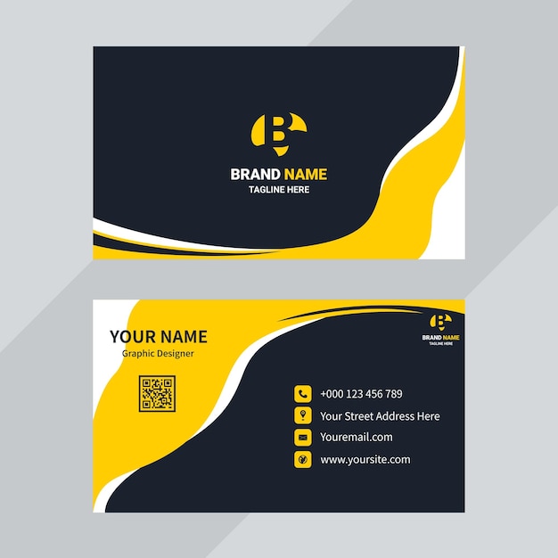 Modern professional business card template design