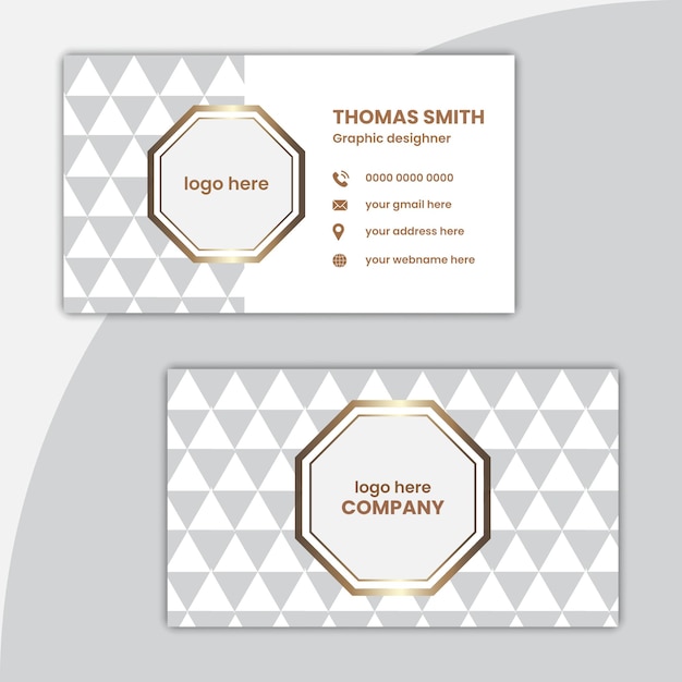 Vector modern and professional business card template