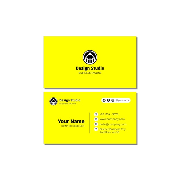 Modern and professional business card template