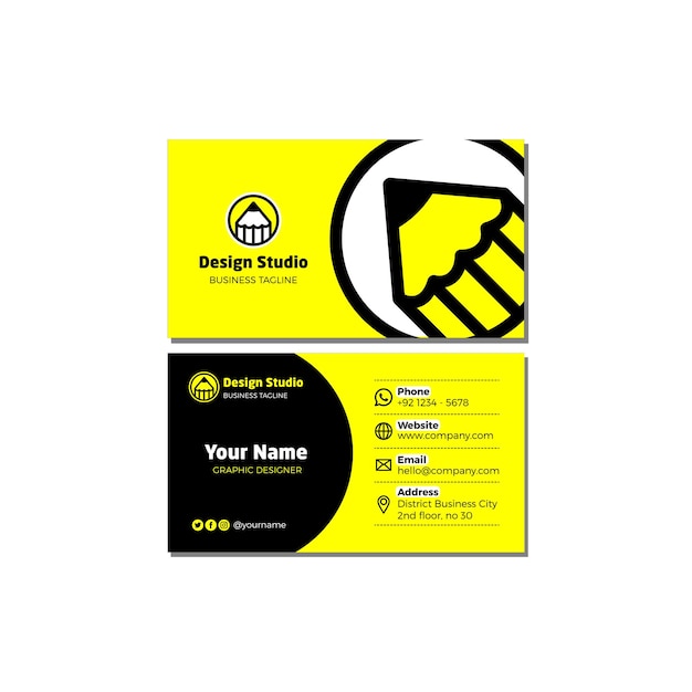 Modern and professional business card template