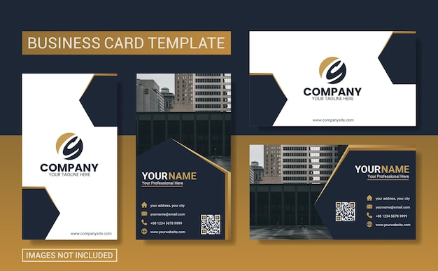 Vector modern professional business card template