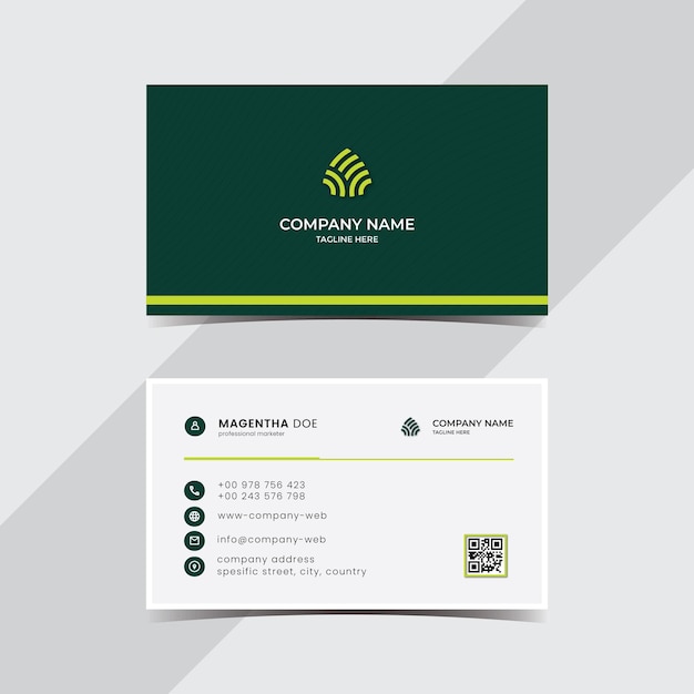 Modern professional business card template