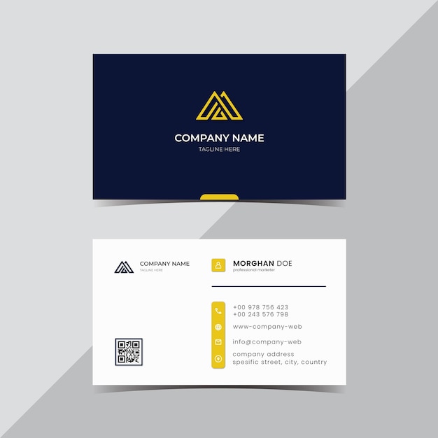 Modern professional business card template