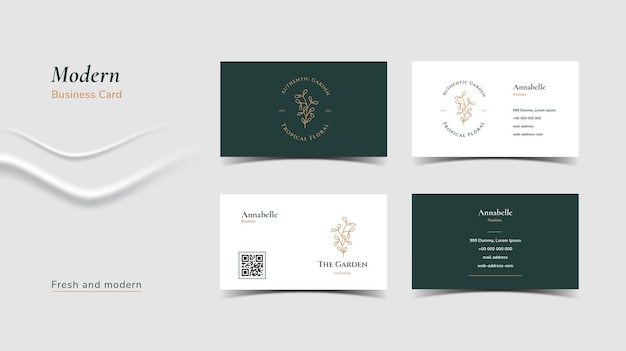 Modern professional business card template