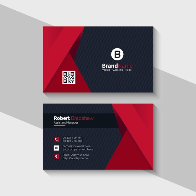 Modern professional business card template