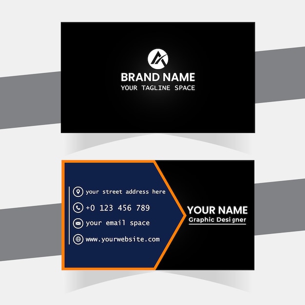 Modern professional business card template