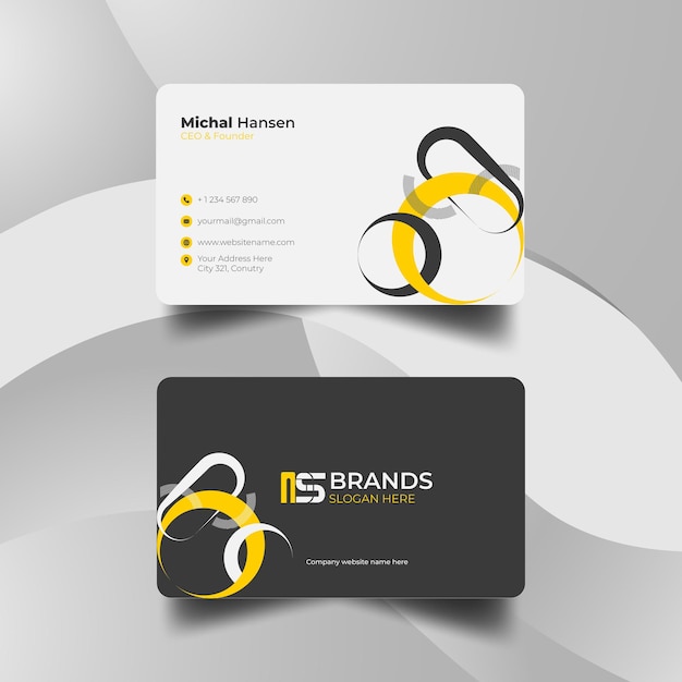 Vector modern professional business card template