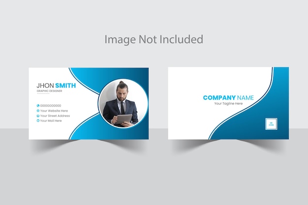 Modern professional business card template