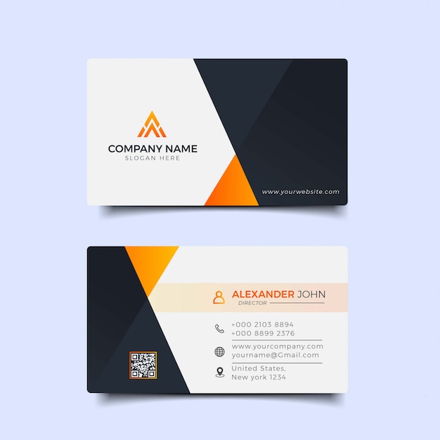 Modern professional business card