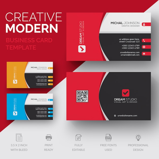 Modern professional business card