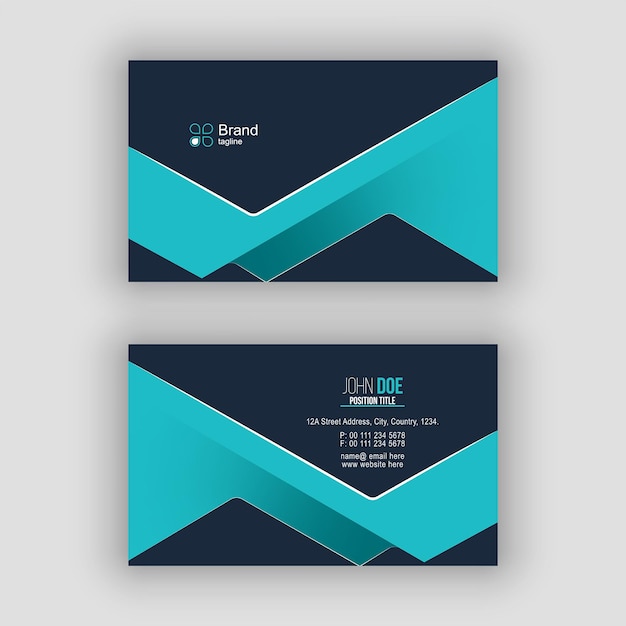 Vector modern professional business card