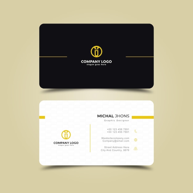 Modern professional business card