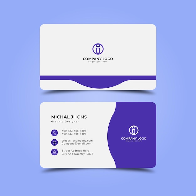 Modern professional business card