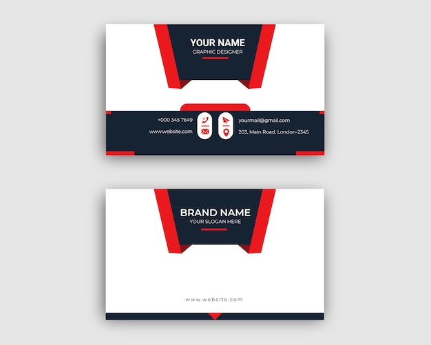 Vector modern professional business card