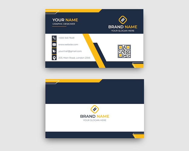 Vector modern professional business card