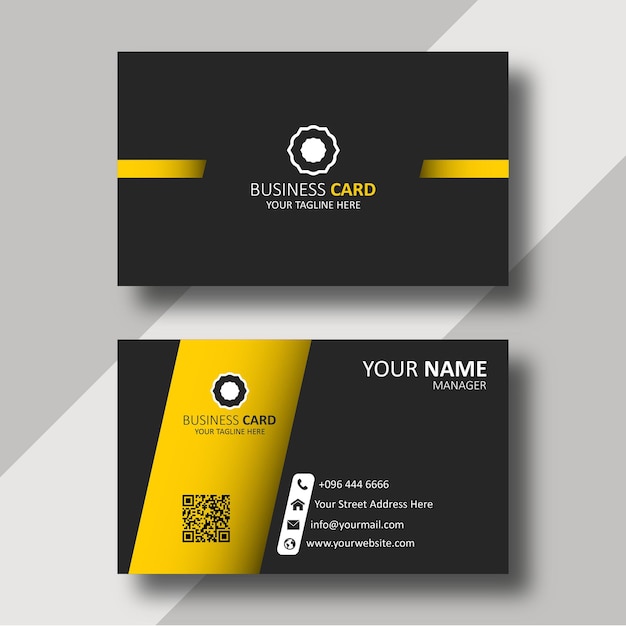 Vector modern professional business card