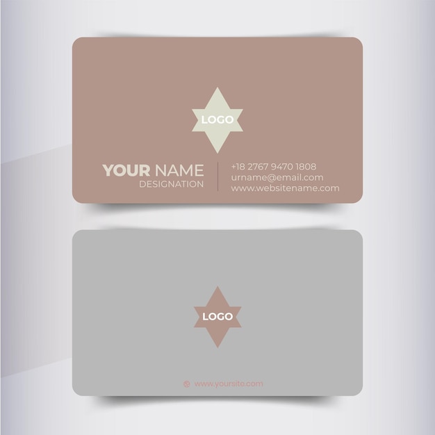 Modern professional business card