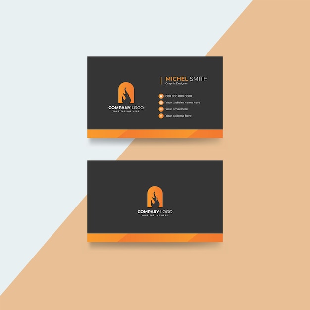 Modern professional business card