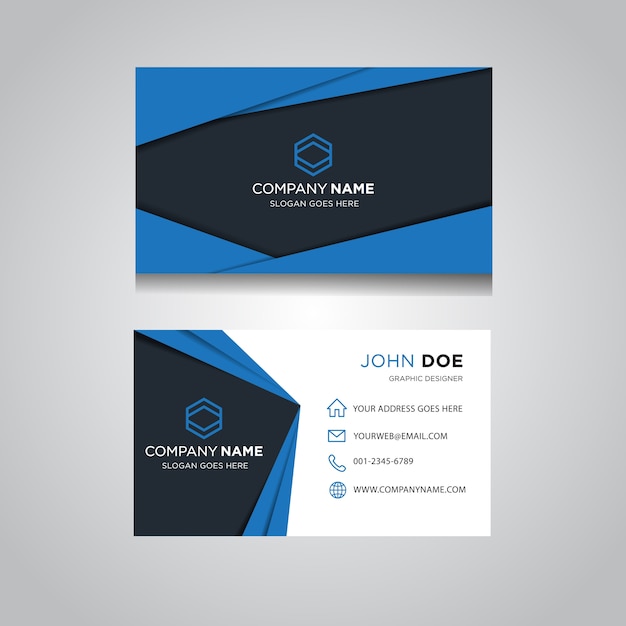 Vector modern professional business card