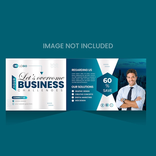 Modern professional business cover design