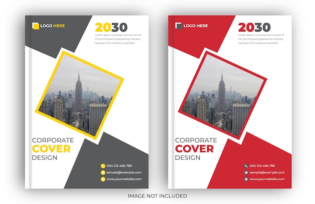 Modern professional corporate book cover design