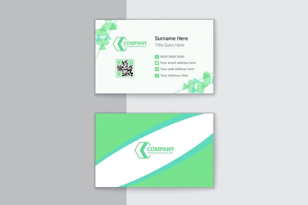 Modern professional creative business card