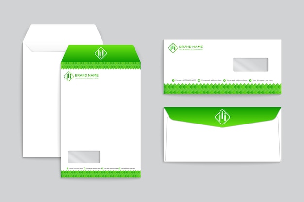 Modern professional envelope design