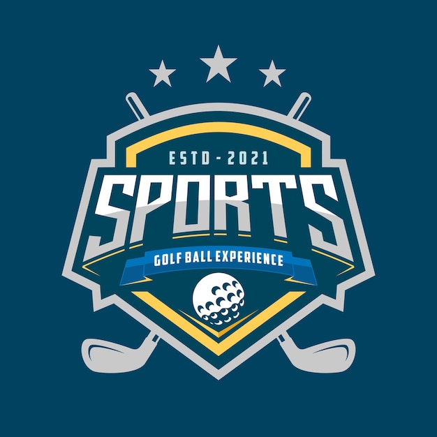 modern professional golf template logo design for golf club