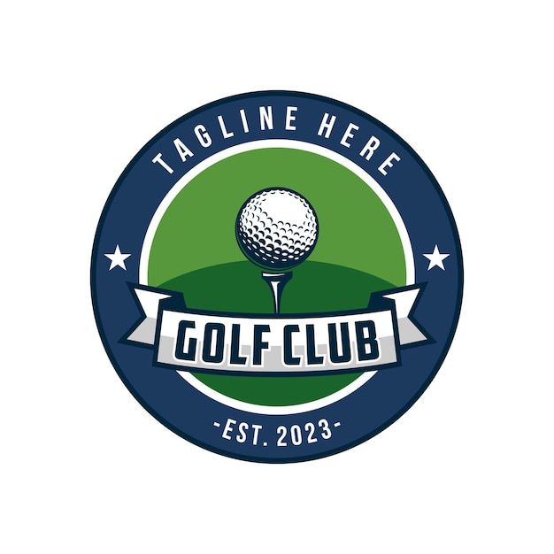 Modern professional golf template logo design for golf club