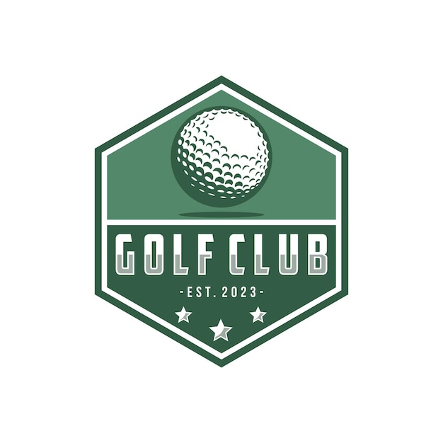 Modern professional golf template logo design