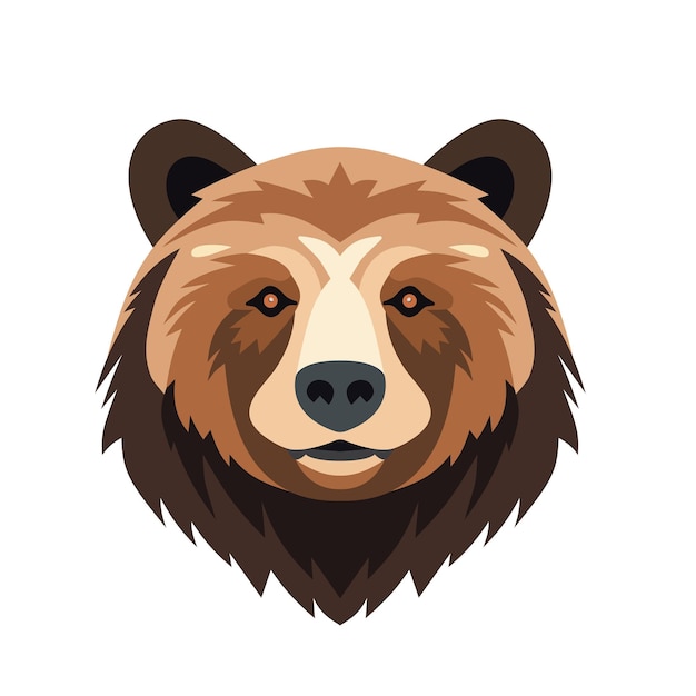 Modern professional grizzly bear logo for a sport team