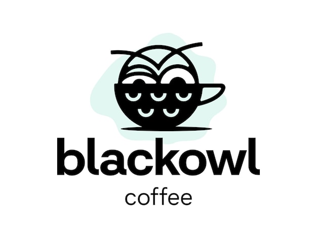 Modern professional logo owl coffee for cafe