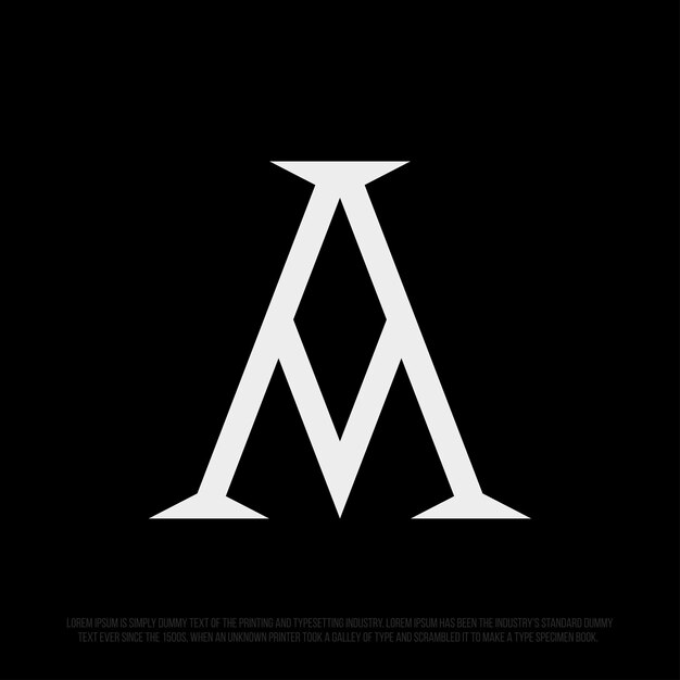 Modern professional logo in the shape of the letter A Exclusive A shape