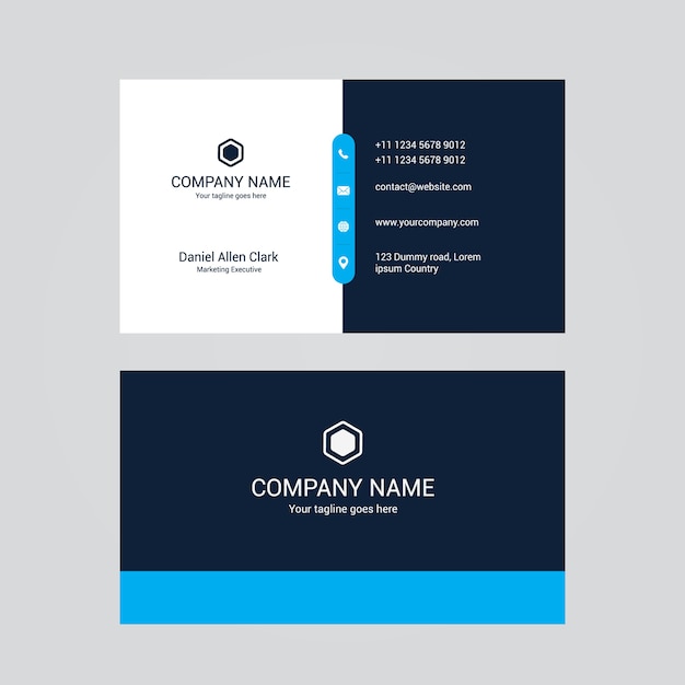 Vector modern professional visiting card design