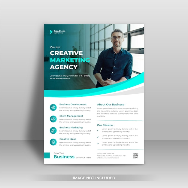 Modern promotional corporate business flyer template