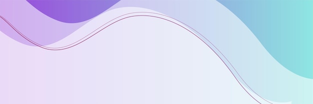 Modern purple and blue abstract banner background