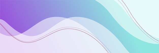 Modern purple and blue abstract banner background