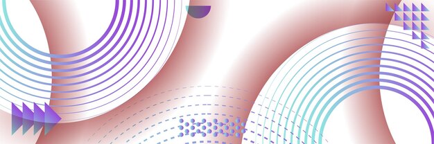 Modern purple and blue abstract banner background