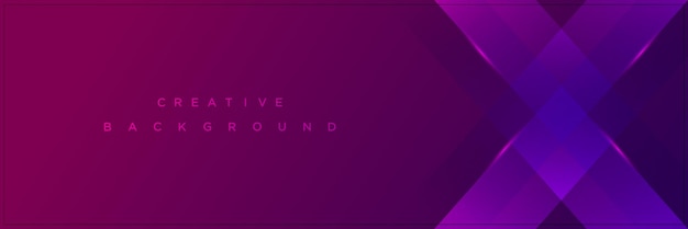 Modern purple gradient banner background design