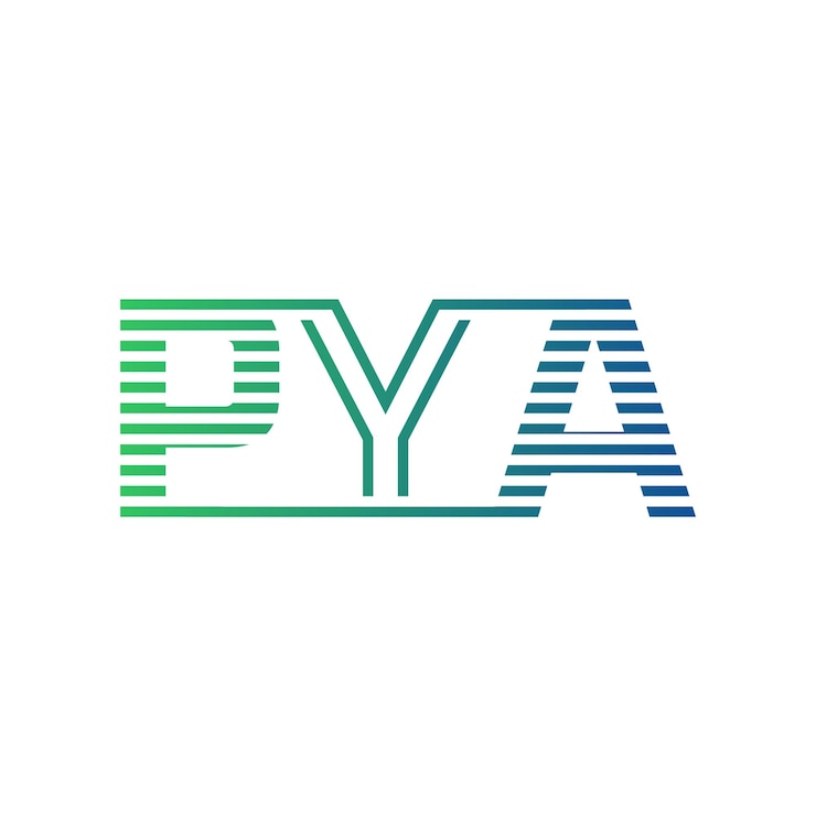 Vector modern pya logo design letter pya minimalist professional and versatile branding icon for business identity
