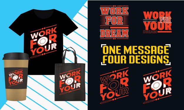 Vector modern quotes t shirt design