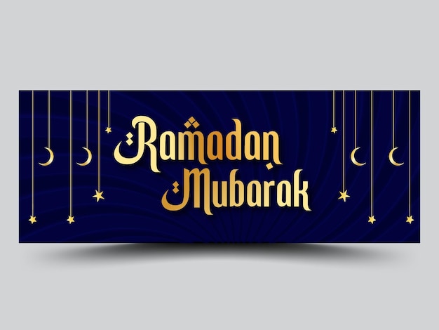 Modern Ramadan Kareem traditional Islamic festival religious Facebook cover