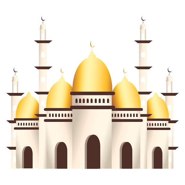 modern ramadan mosque gradient