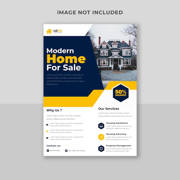 Modern Real estate Agency Flyer Template Design