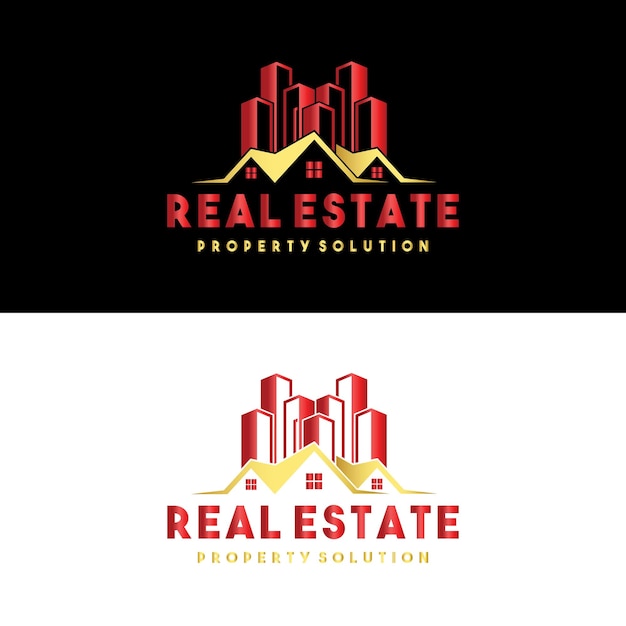 modern real estate building logo design 4