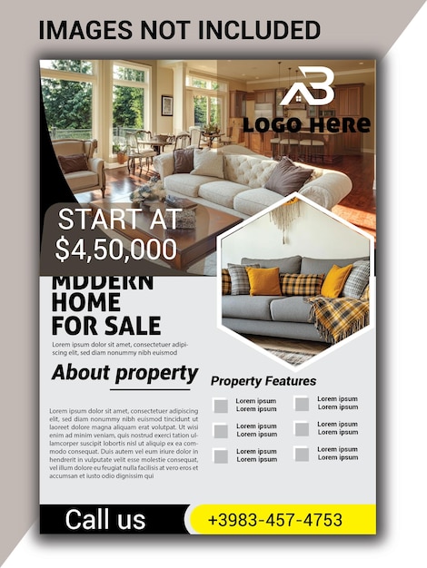modern real estate flyer design templates home for sale ads property features stylish layouts