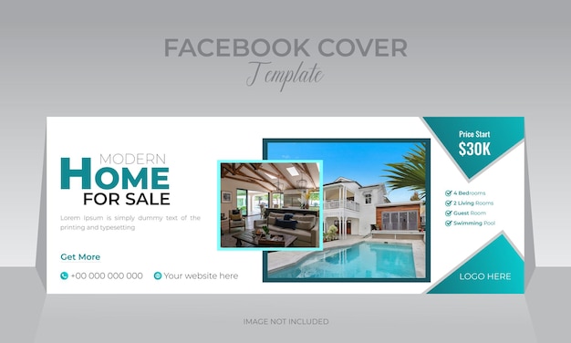 modern real estate home apartment sale social media web banner template suitable for advertising
