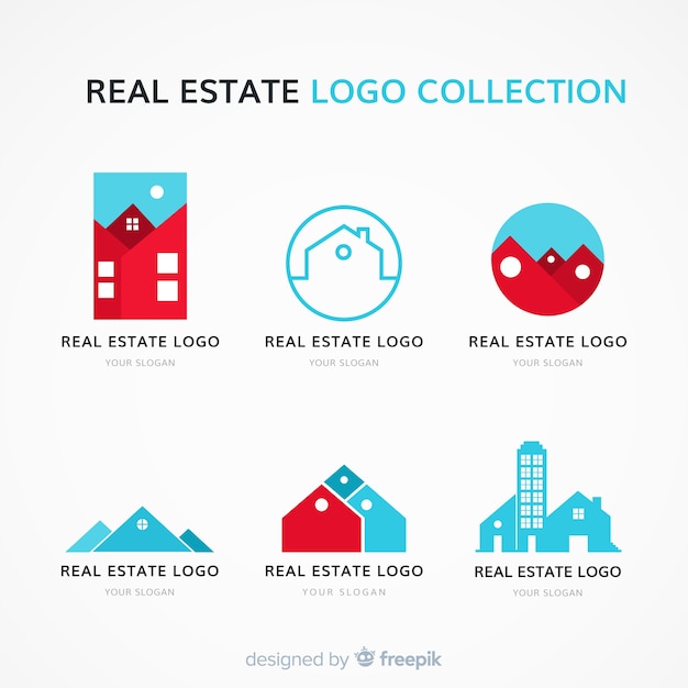 Modern real estate logo collectio